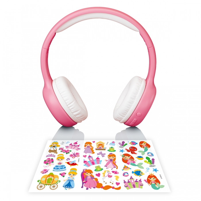 Ασύρματα / Ενσύρματα Over Ear Παιδικά Ακουστικά Με Bluetooth & 200 Ώρες Λειτουργίας Ροζ